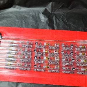 Charlie Brown Peanuts Drinking Straws
